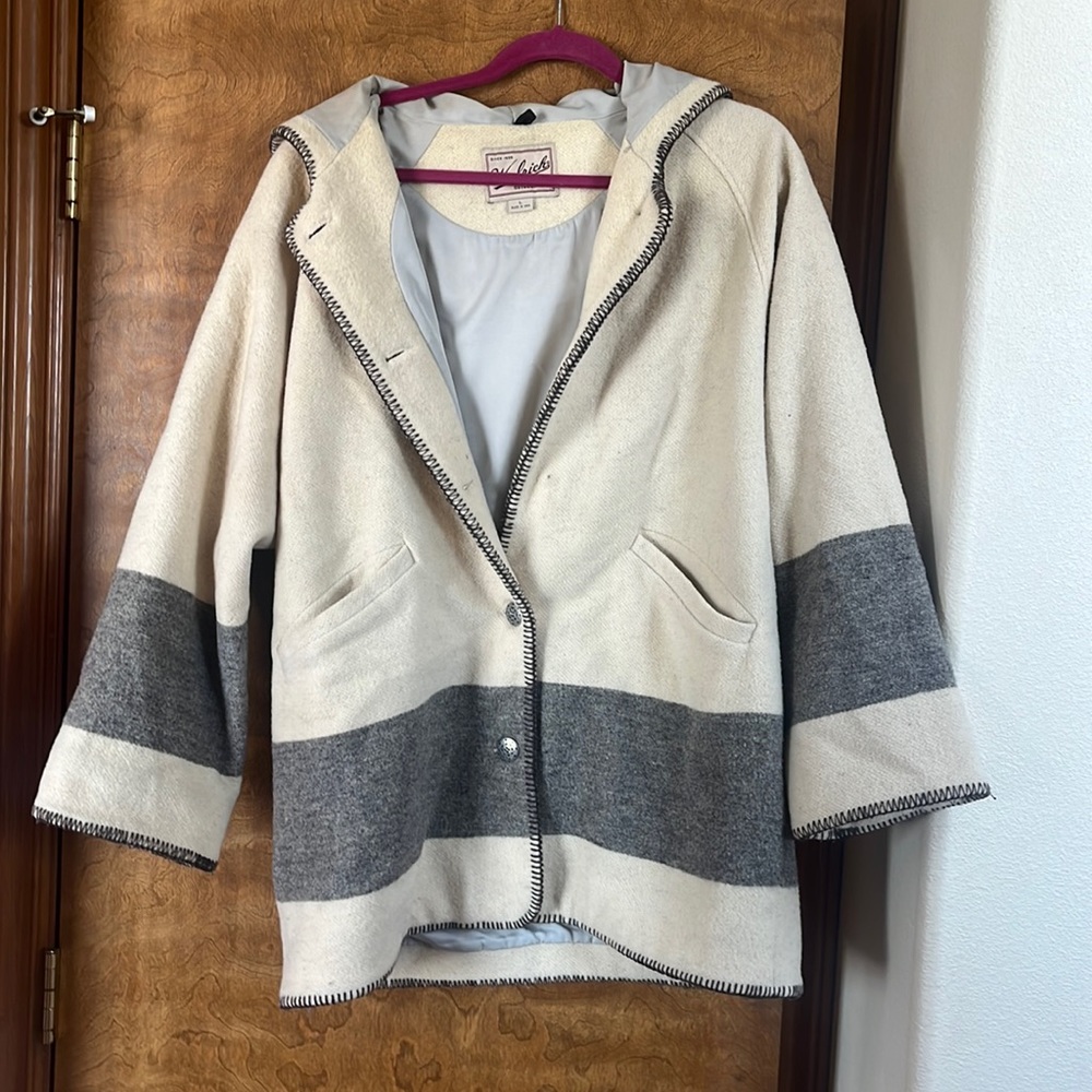 Woolrich hooded coat size large